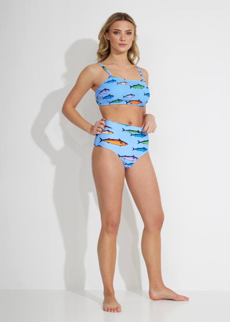 Secondary product image for "Ilse Waffle Bikini Trosa Makrill Multi"