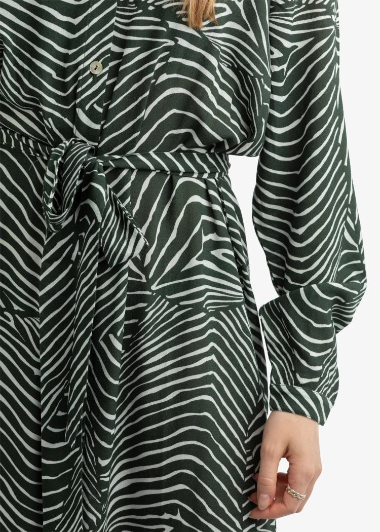 Secondary product image for "Irma Shirt Dress Salmon Green"