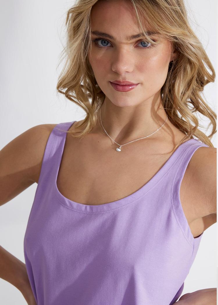 Secondary product image for "Melina Top Solid Purple
 
 
"