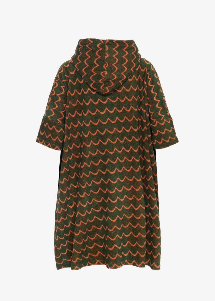 Secondary product image for "Terry Poncho Wave Orange Kids"