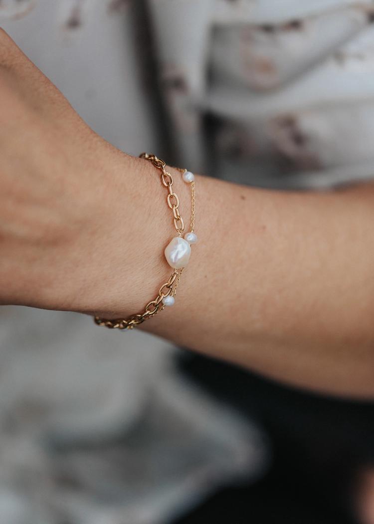 Secondary product image for "Bracelet Caviar Gold"