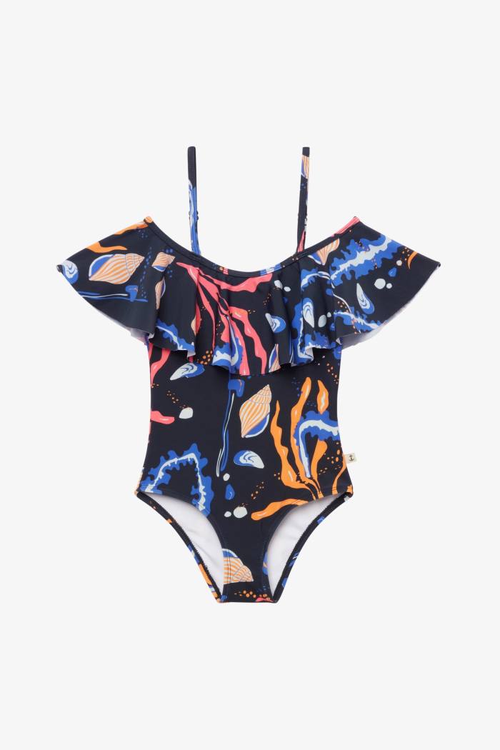 Secondary product image for "Livia Ruffles Baddräkt Snäcka & Tång Barn"