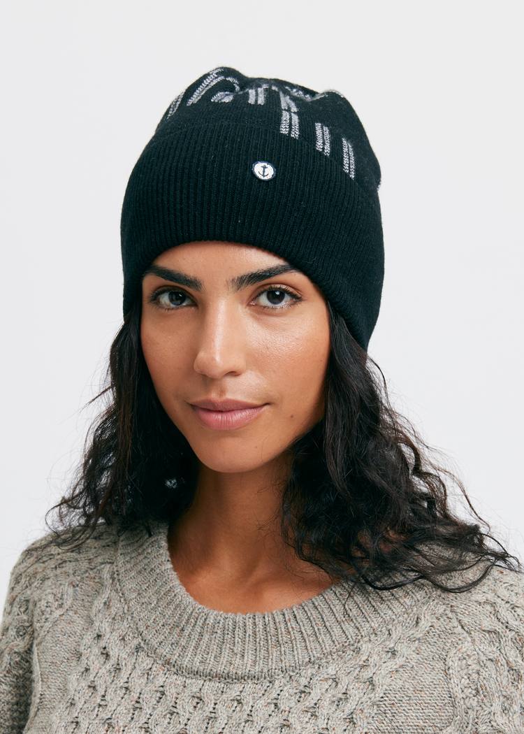 Secondary product image for "EM Knitted Beanie Black"