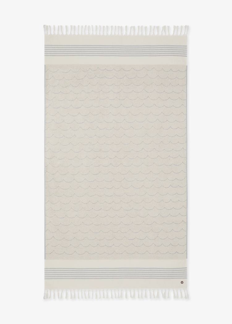 Secondary product image for "Strandhandduk Våg Ecru"