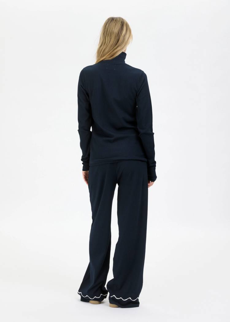 Secondary product image for "Byxa Ribb Windy Wave Navy"
