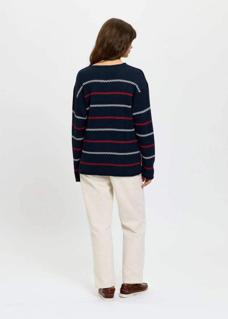Secondary product image for "Käringötröja Stickad Marinblå"
