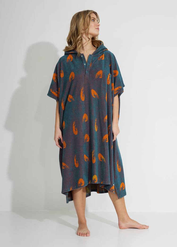 Secondary product image for "Frottéponcho Räka Petrol"