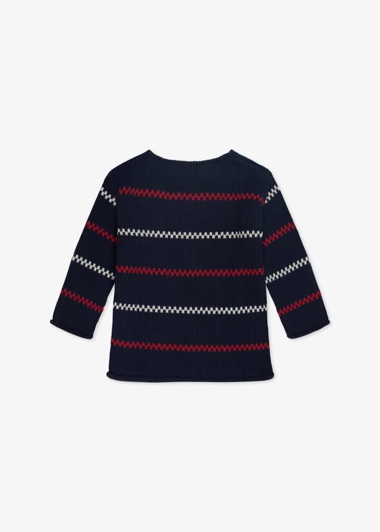 Secondary product image for "Käringötröja Stickad Barn Marinblå"