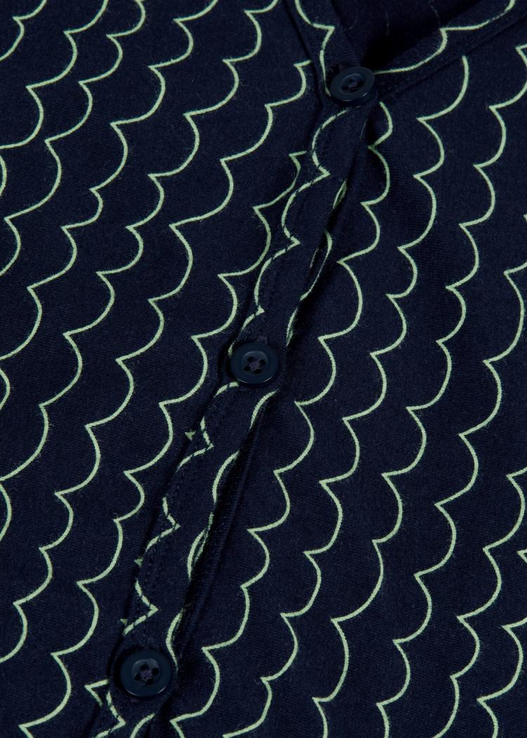 Secondary product image for "Casandra Dress Wave Navy Blue"