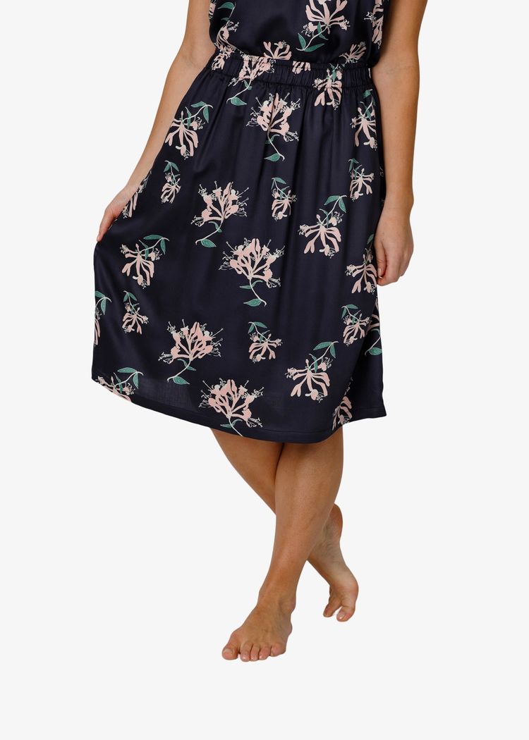 Secondary product image for "Taik Skirt Honeysuckle Navy"
