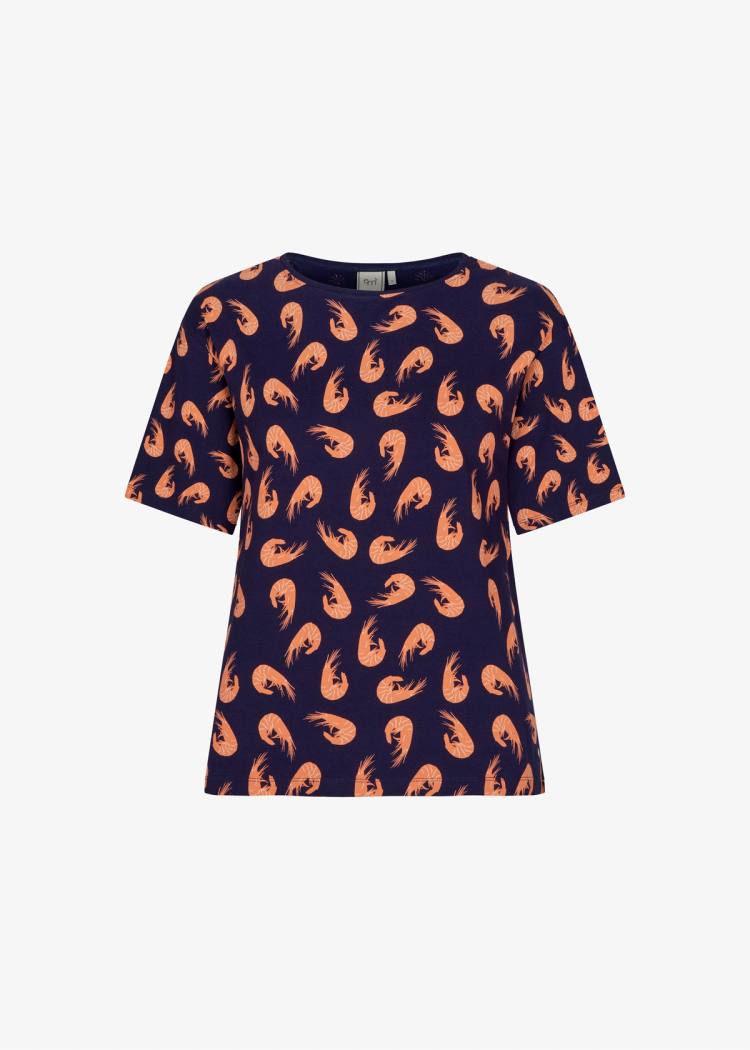 Secondary product image for "Tuva T-shirt Räka Marinblå"