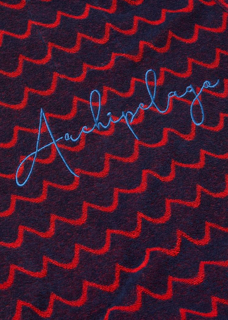 Secondary product image for "Badrock Archipelago Navy Röd Våg Barn"