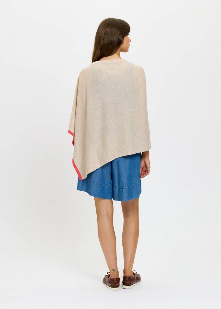 Secondary product image for "Kari Poncho Sand Rosa"