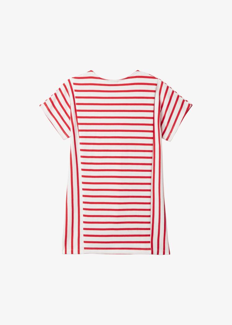 Secondary product image for "Lina Dress Stripe Red White Child"