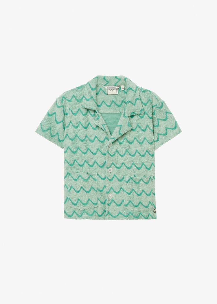 Secondary product image for "Frottéskjorta Mint Våg Barn"