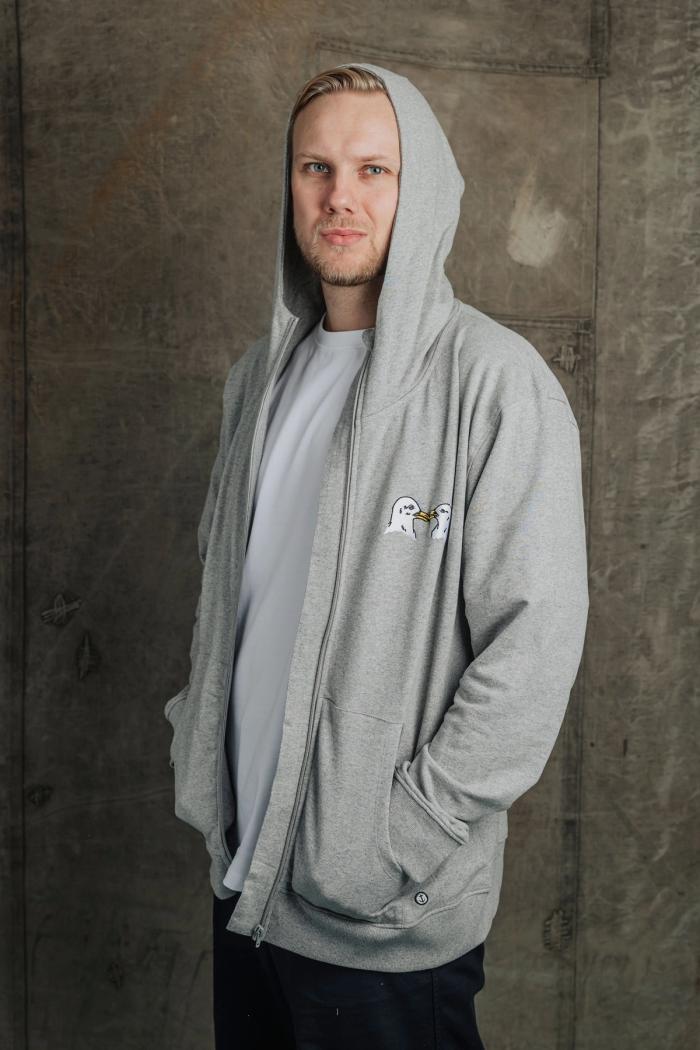 Secondary product image for "Hood Måsar Gråmelerad"