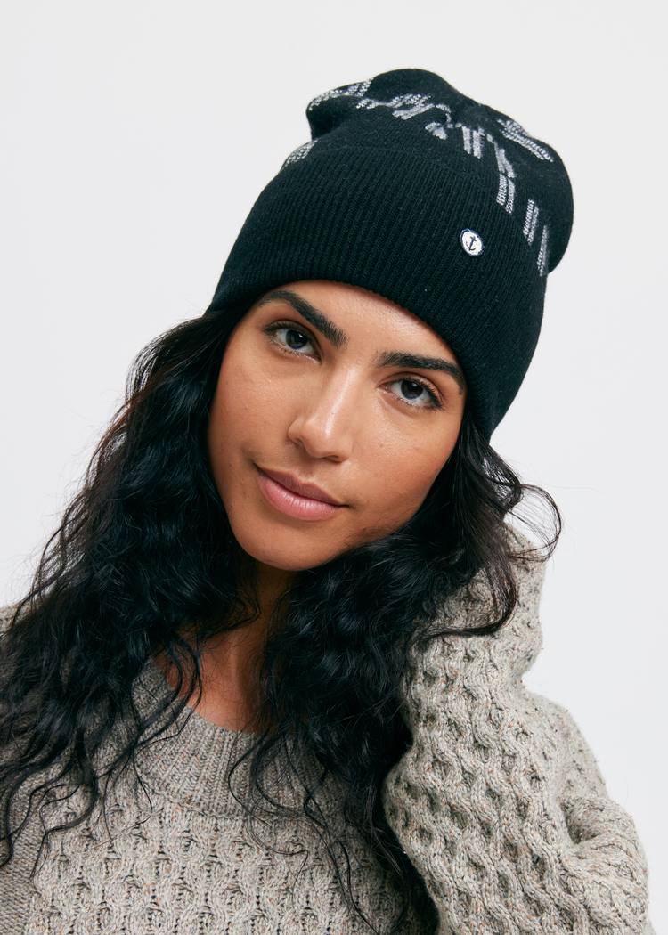 Secondary product image for "EM Knitted Beanie Black"
