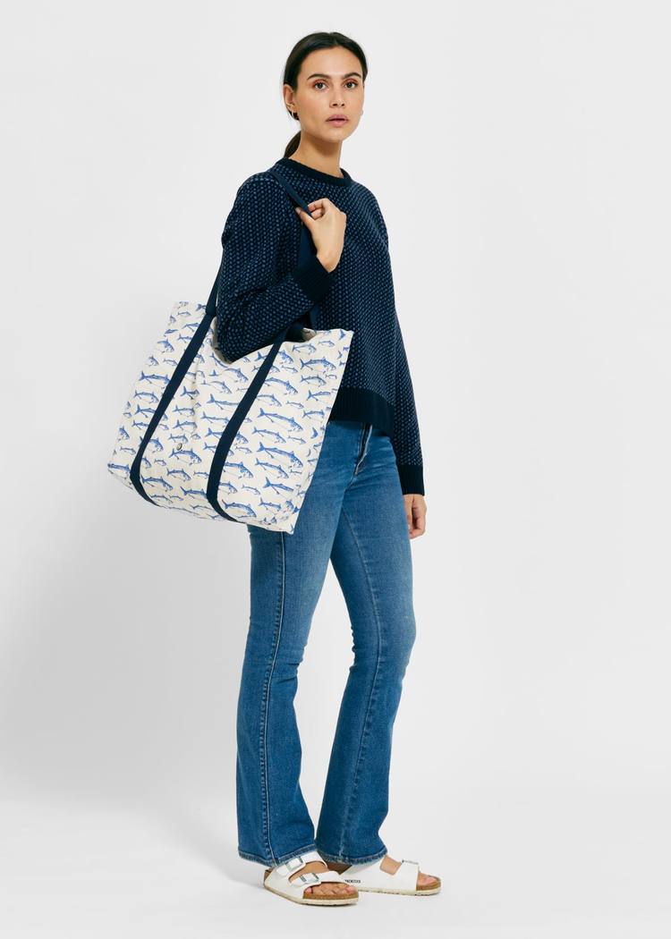 Secondary product image for "Go To Beach Bag Large Makrill Vintage"