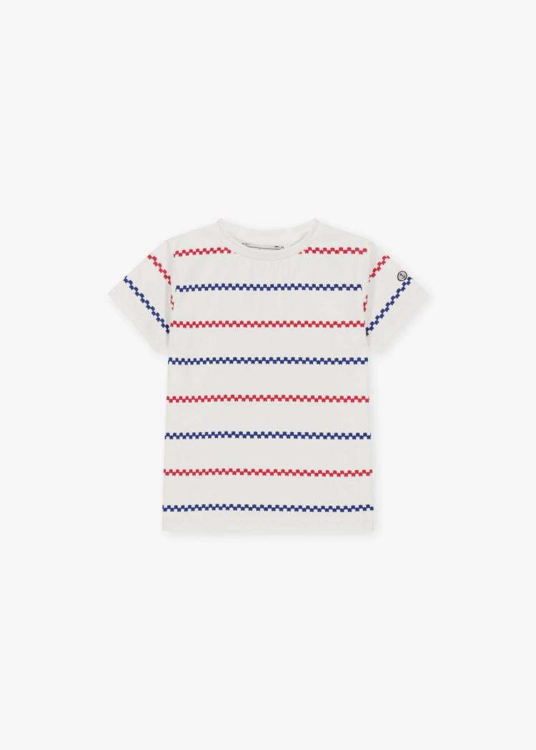 Secondary product image for "T-shirt Kids Käringön Stripe Offwhite"