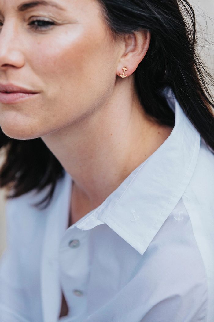 Secondary product image for "Örhänge Ankare Guld"