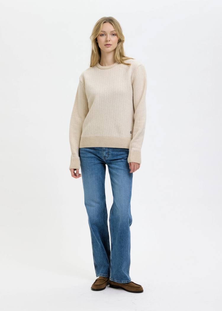 Secondary product image for "Olga Stickad Beige"