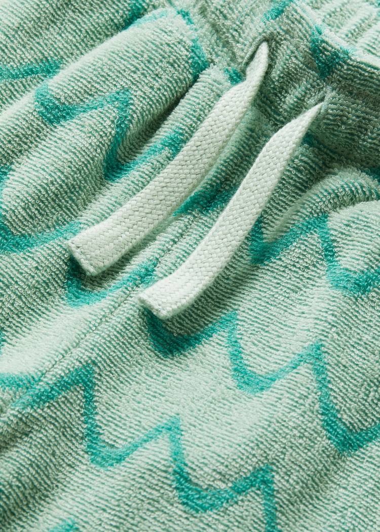 Secondary product image for "Strand Frottéshorts Mint Våg Barn"