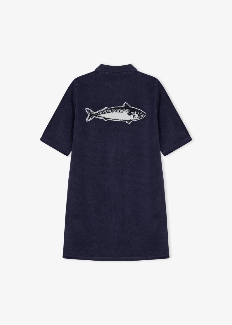 Secondary product image for "Bathrobe Mackerel Navy Kids"