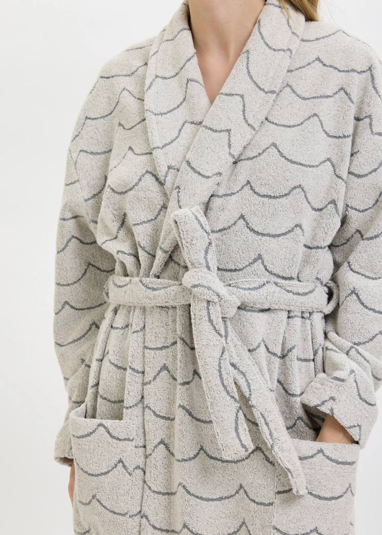 Secondary product image for "Bathrobe Wave Ecru Woman"