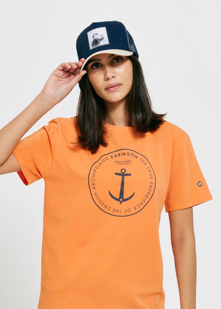 Secondary product image for "T-shirt Käringön Washed Orange"