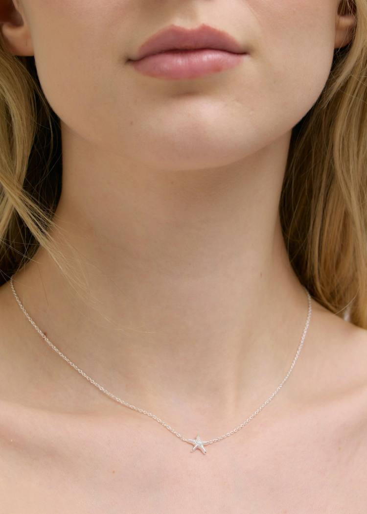 Secondary product image for "Halsband Sjöstjärna Silver"