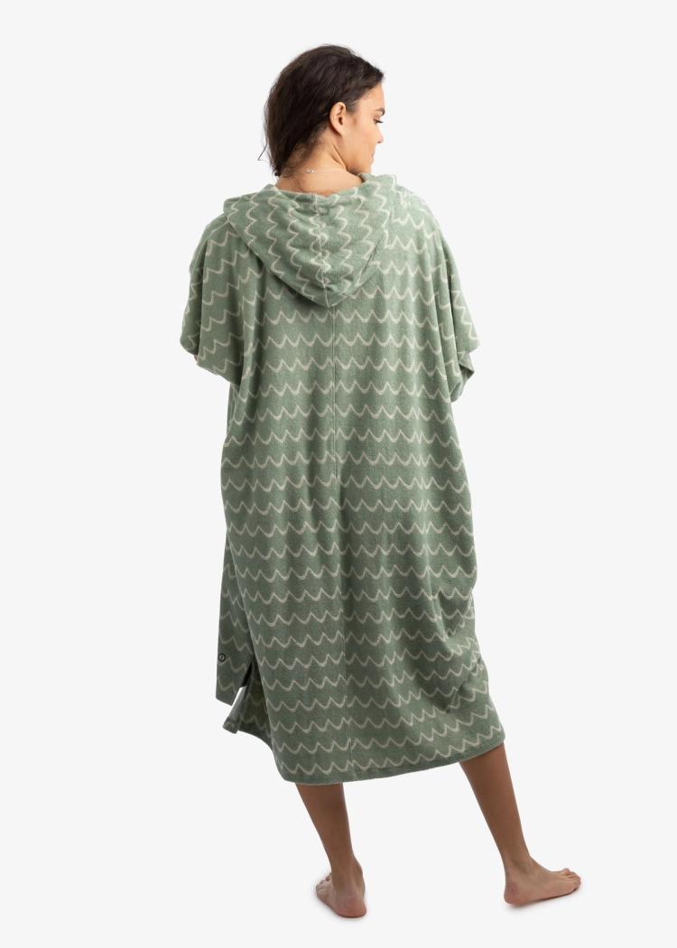 Secondary product image for "Terry Poncho Wave Green"