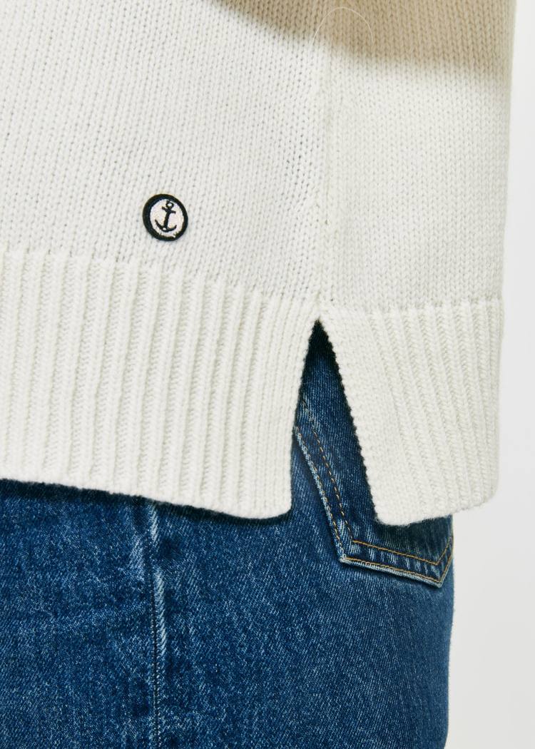 Secondary product image for "Hanna Stickad Tröja Off-white"