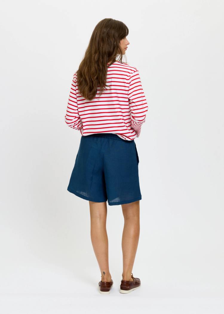 Secondary product image for "Vida Shorts Linen Navy"