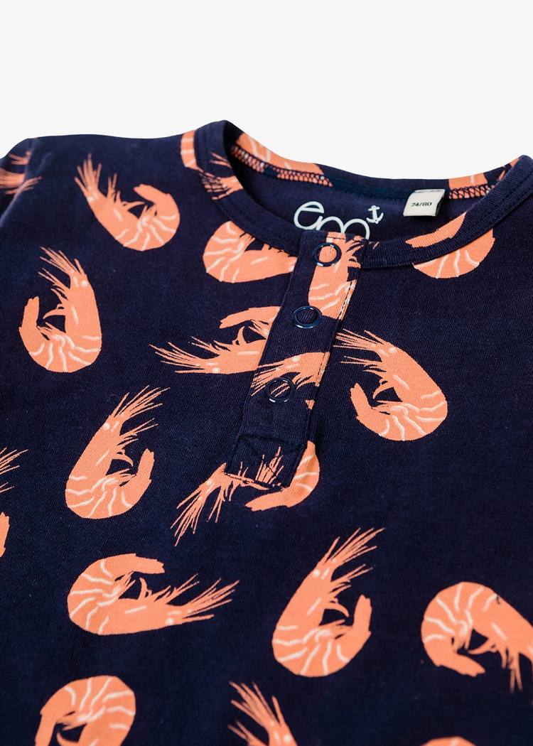 Secondary product image for "Pyjamas Shrimp Navy"