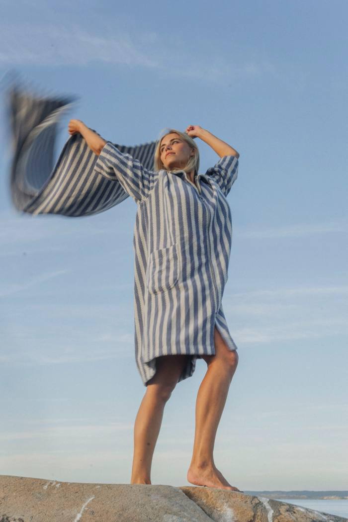 Secondary product image for "Bathrobe Ladies Stripe"