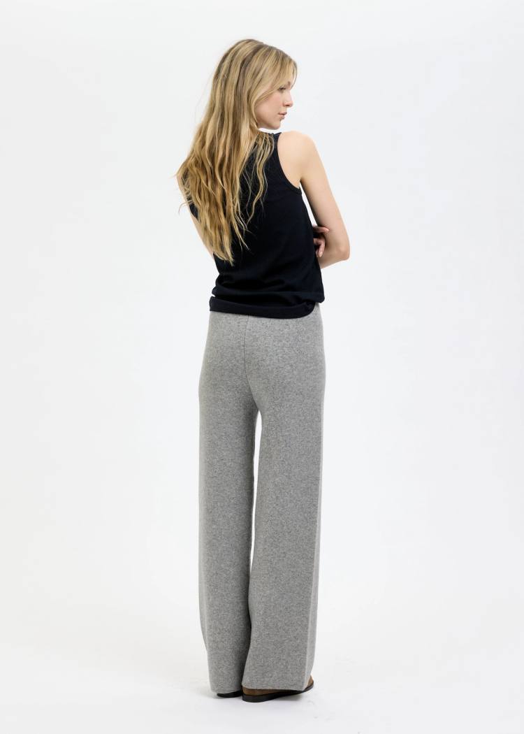 Secondary product image for "Klippa Knitted Trousers Greymelange"