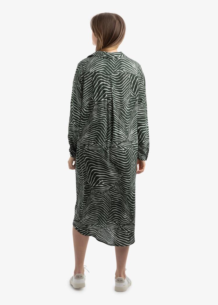 Secondary product image for "Irma Shirt Dress Salmon Green"