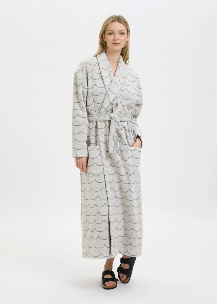 Secondary product image for "Bathrobe Wave Ecru Woman"