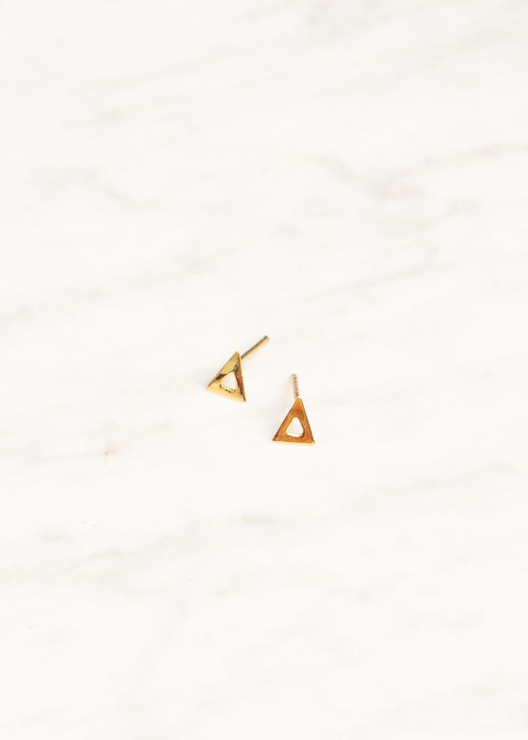 Secondary product image for "Örhänge Triangel Guld"