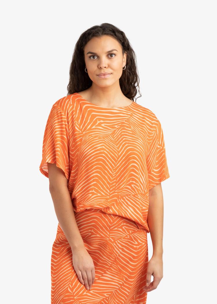Secondary product image for "Mita Blouse Salmon Orange"