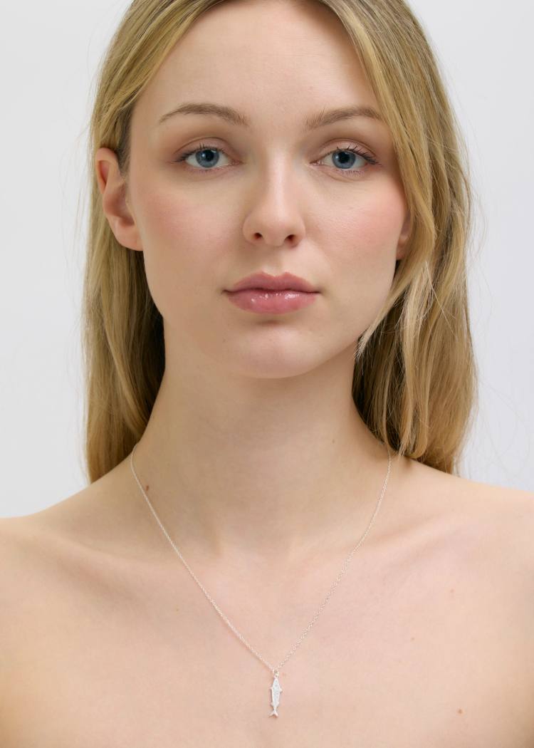 Secondary product image for "Halsband Makrill Silver"