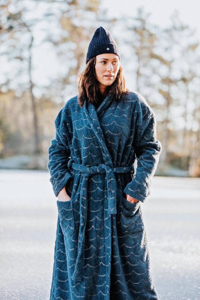 Secondary product image for "Bathrobe Wave Petrol"