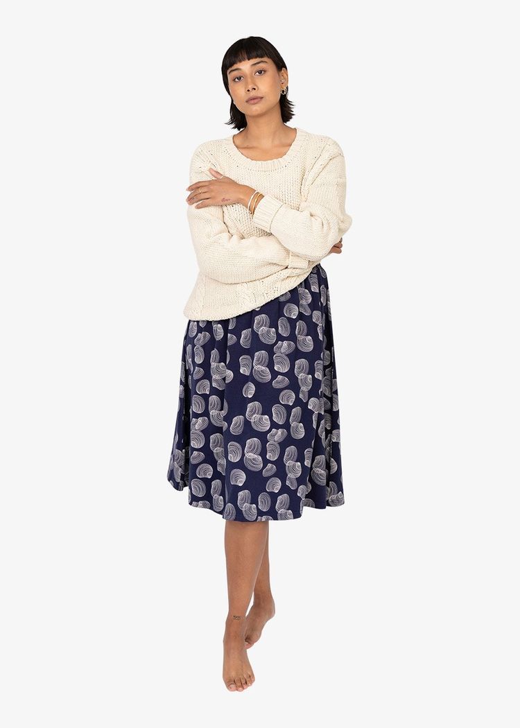 Secondary product image for "Taik Skirt Shell Navy"