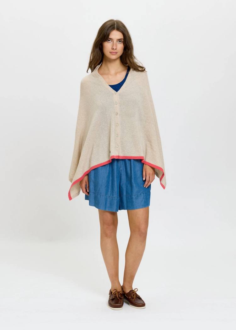 Secondary product image for "Kari Poncho Sand"