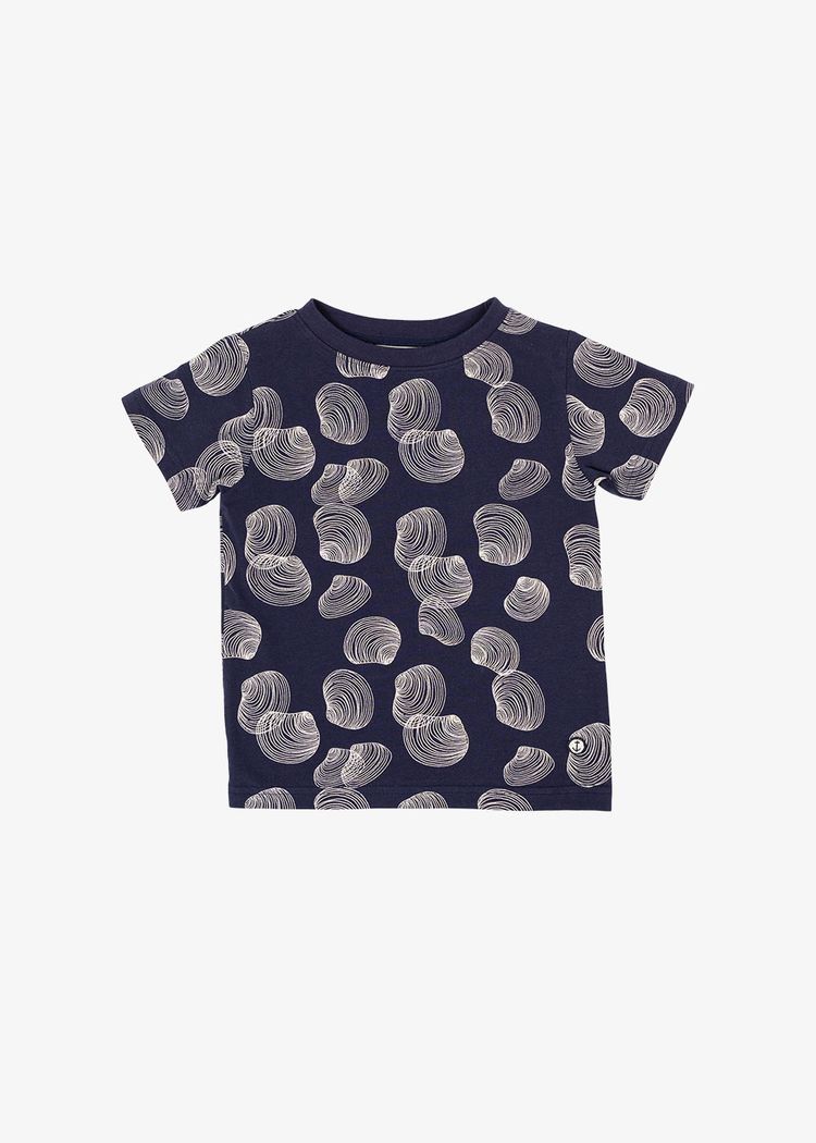 Secondary product image for "T-shirt Barn Snäcka Marinblå"
