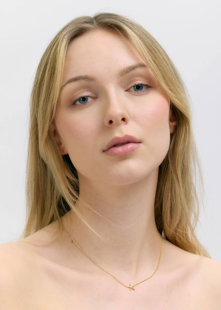 Secondary product image for "Necklace Starfish Gold"
