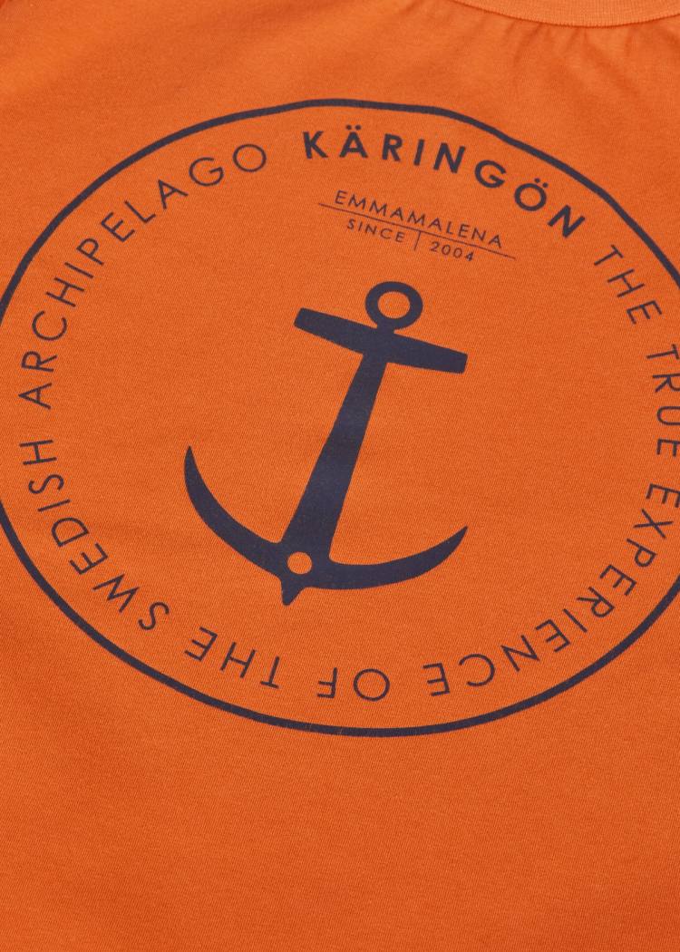 Secondary product image for "T-shirt Käringön Tvättad Orange Barn"
