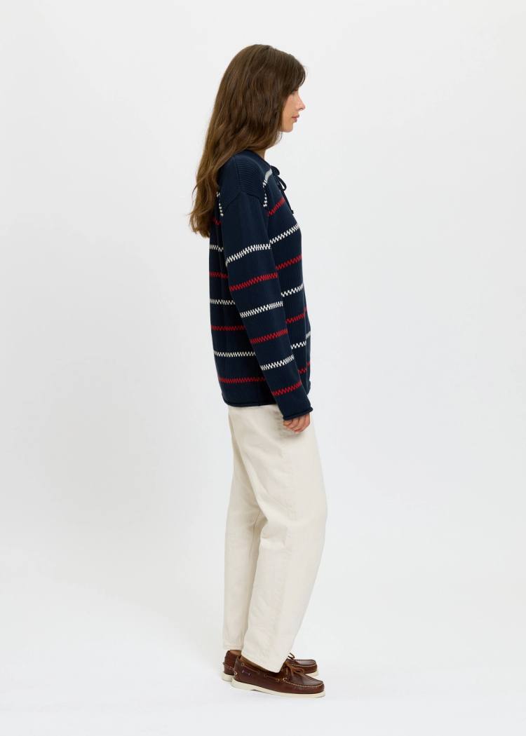 Secondary product image for "Käringötröja Stickad Marinblå"
