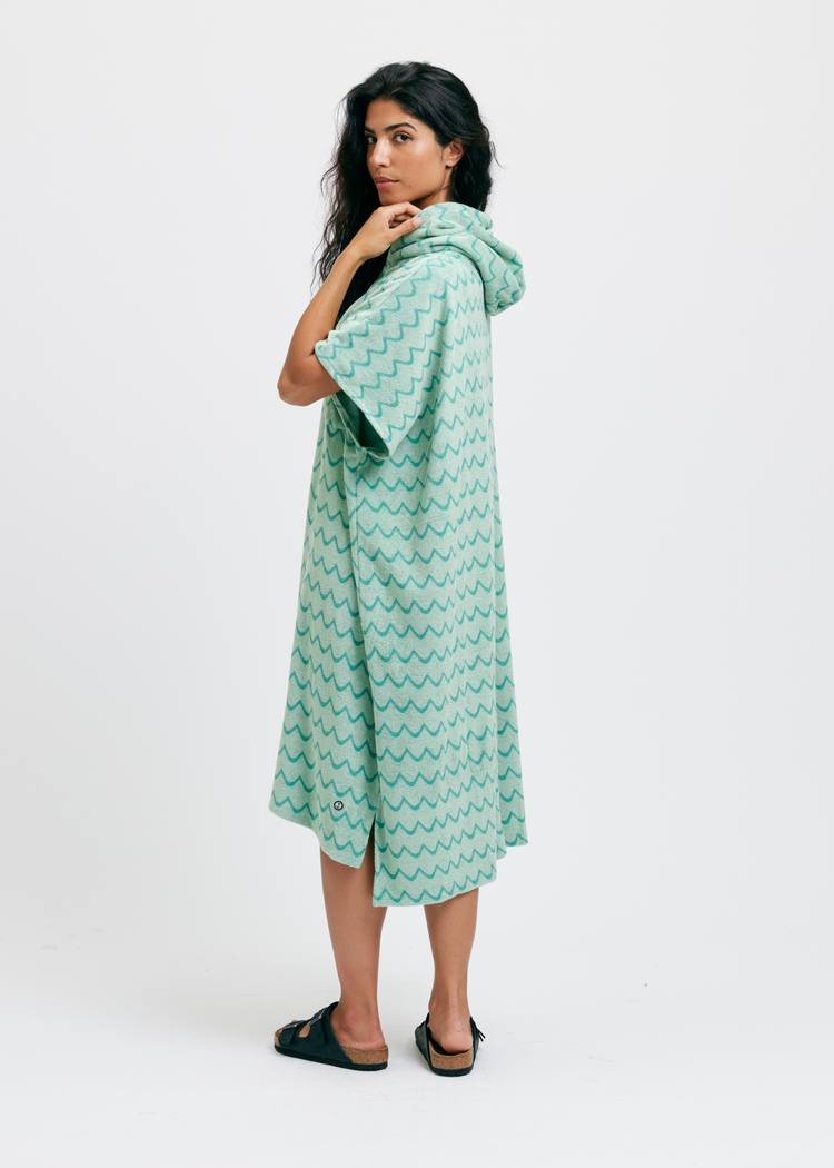 Secondary product image for "Frotteponcho Mint Våg"