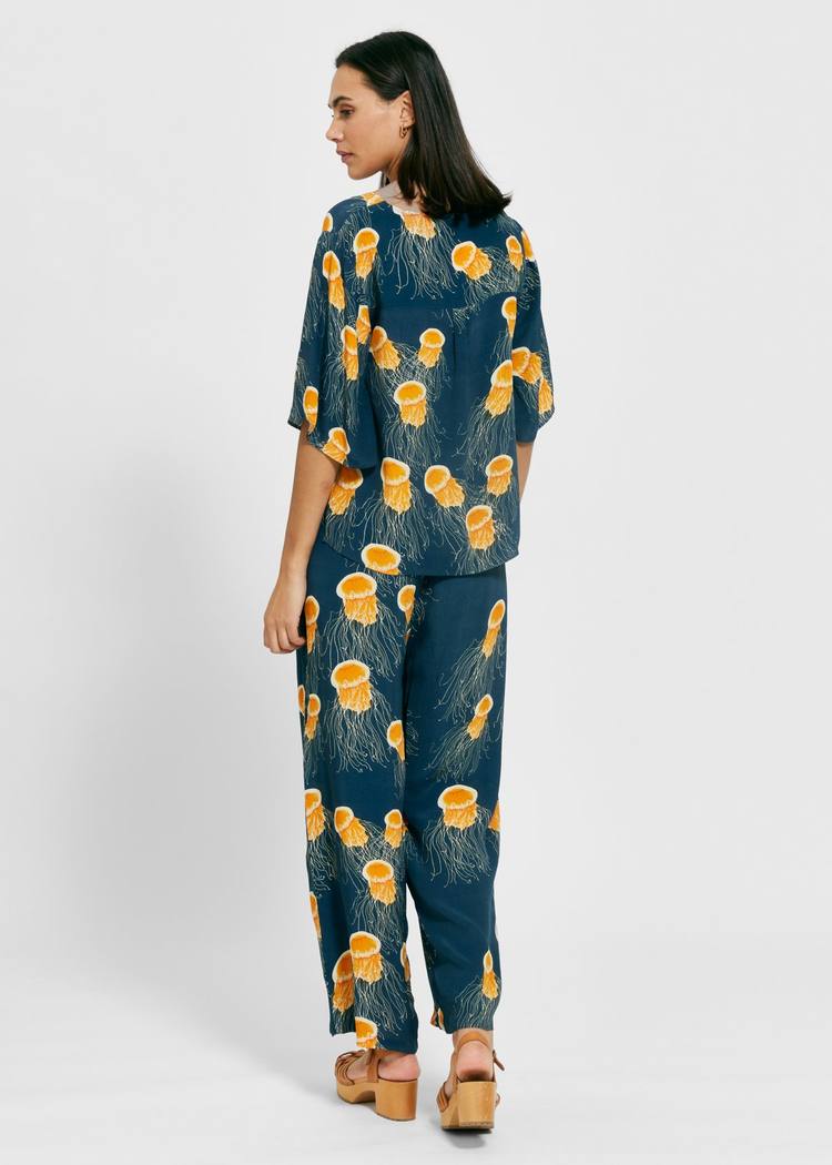 Secondary product image for "Alex Trousers Jellyfish Navy"